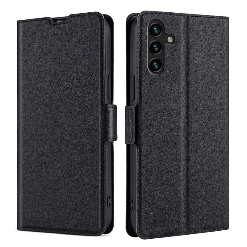 Custodia in pelle Samsung Galaxy A13 5G / A04s Folio Cover Design A Doppia Patta