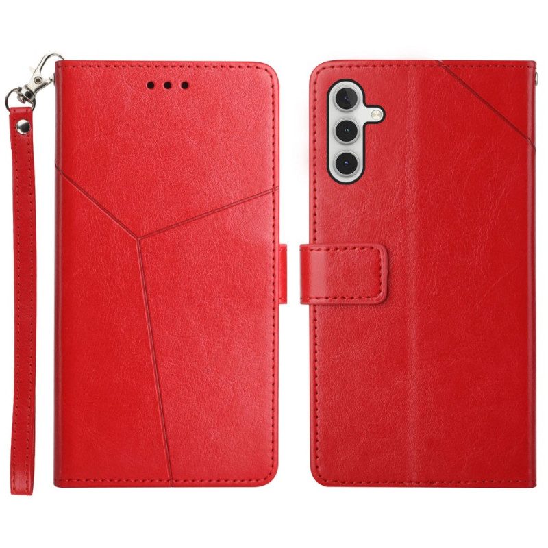 Custodia in pelle Samsung Galaxy A13 5G / A04s Stile Pelle Geo Y Design