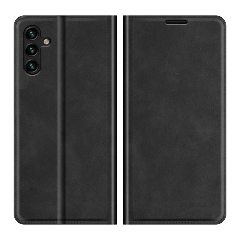 Folio Cover Samsung Galaxy A13 5G / A04s Custodia in pelle Design In Pelle Stile