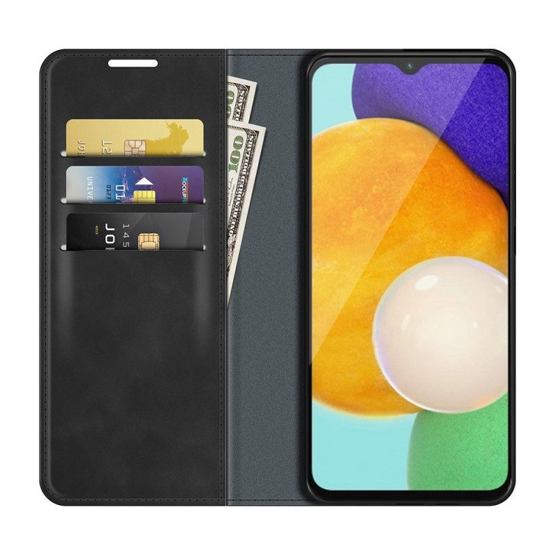 Folio Cover Samsung Galaxy A13 5G / A04s Custodia in pelle Design In Pelle Stile