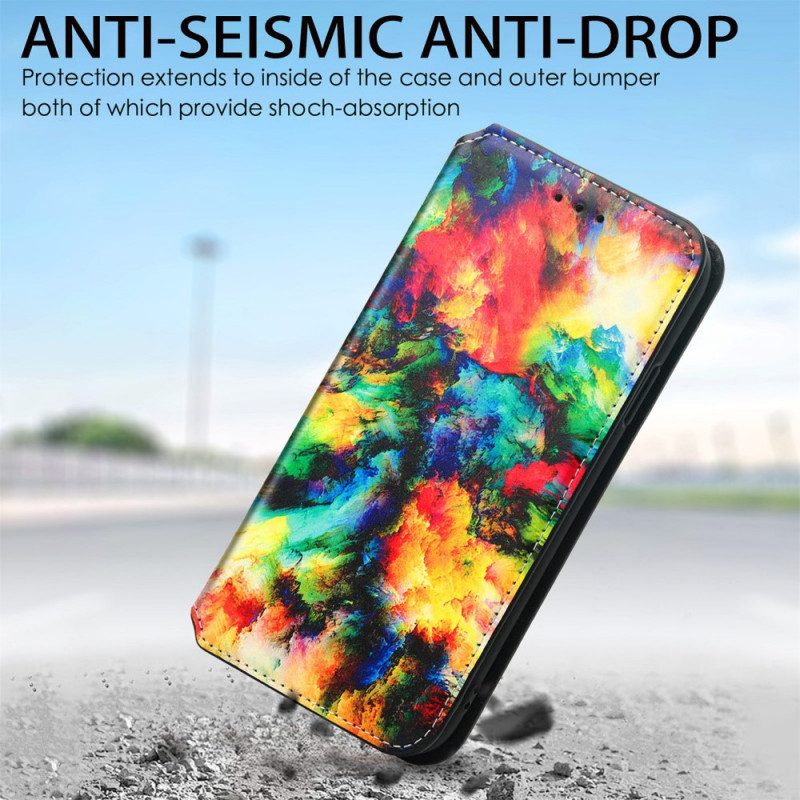 Folio Cover Samsung Galaxy A13 5G / A04s Custodia in pelle Progettazione Caseneo Rfid