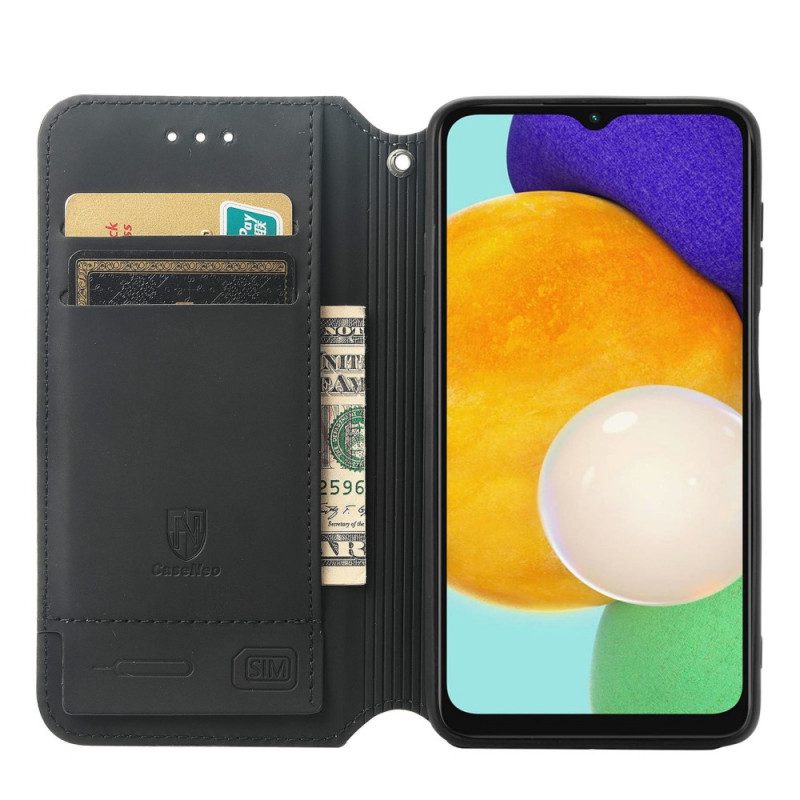 Folio Cover Samsung Galaxy A13 5G / A04s Custodia in pelle Progettazione Caseneo Rfid