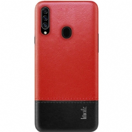 Cover Samsung Galaxy A20s Imak Serie Ruiyi Effetto Pelle