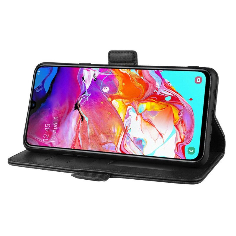 Folio Cover Samsung Galaxy A20s Custodia in pelle Doppio Lembo