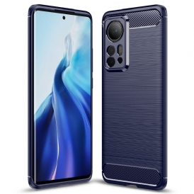Cover Xiaomi 12 Pro Fibra Di Carbonio Spazzolata