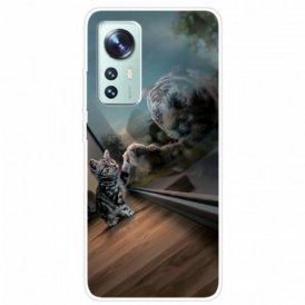 Cover Xiaomi 12 Pro Silicone Da Sogno Gattino