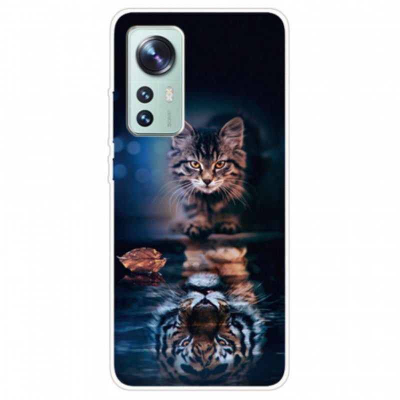 Cover Xiaomi 12 Pro Silicone Vigile Per Gatti