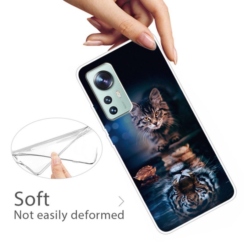 Cover Xiaomi 12 Pro Silicone Vigile Per Gatti