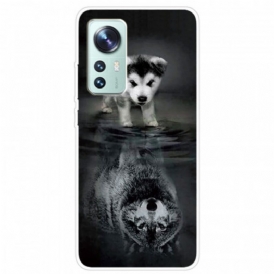 Cover Xiaomi 12 Pro Sogno Di Cucciolo Di Silicone