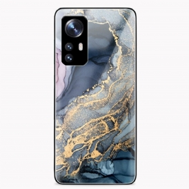 Cover Xiaomi 12 Pro Vetro Temperato Marmo Colorato