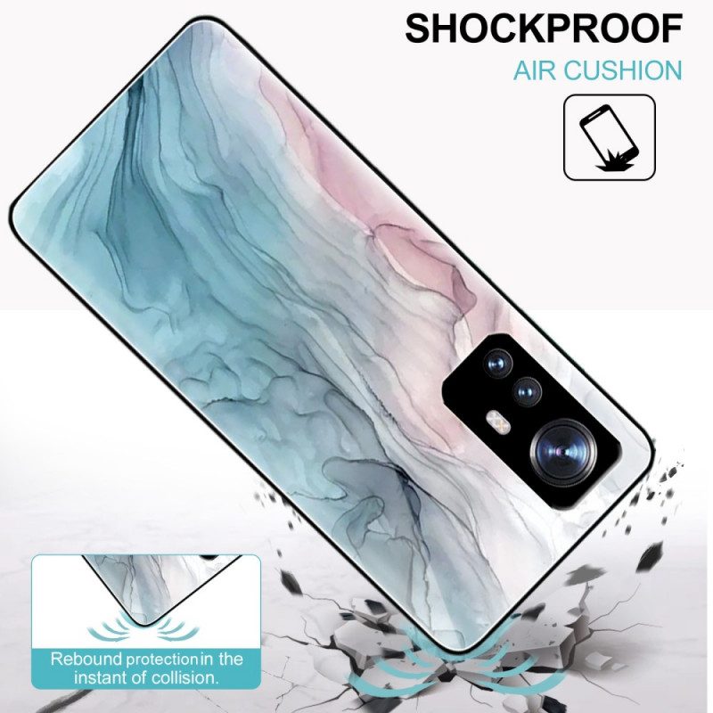 Cover Xiaomi 12 Pro Vetro Temperato Marmo Colorato