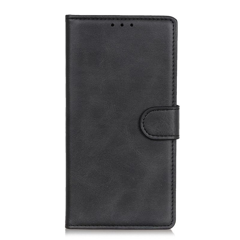 Custodia A Portafoglio Xiaomi 12 Pro Retro Effetto Pelle Opaca
