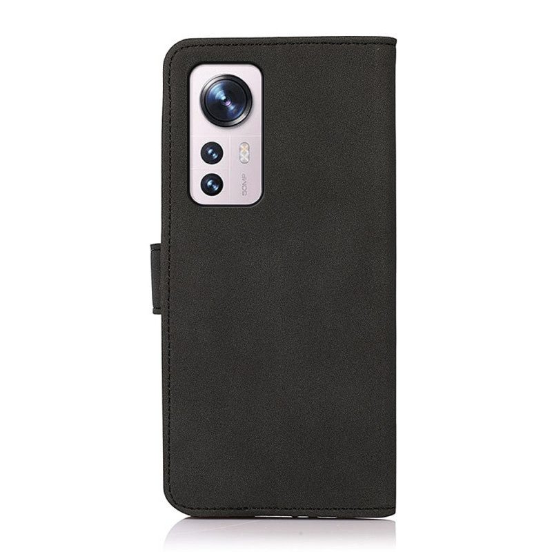 Custodia in pelle Xiaomi 12 Pro Khazneh Moda Effetto Pelle