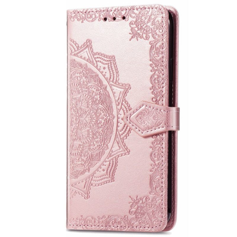 Custodia in pelle Xiaomi 12 Pro Mandala Medioevo