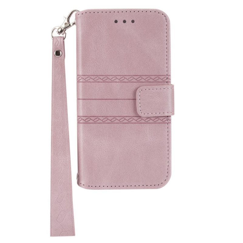 Custodia in pelle Xiaomi 12 Pro Modello Con Cinturino