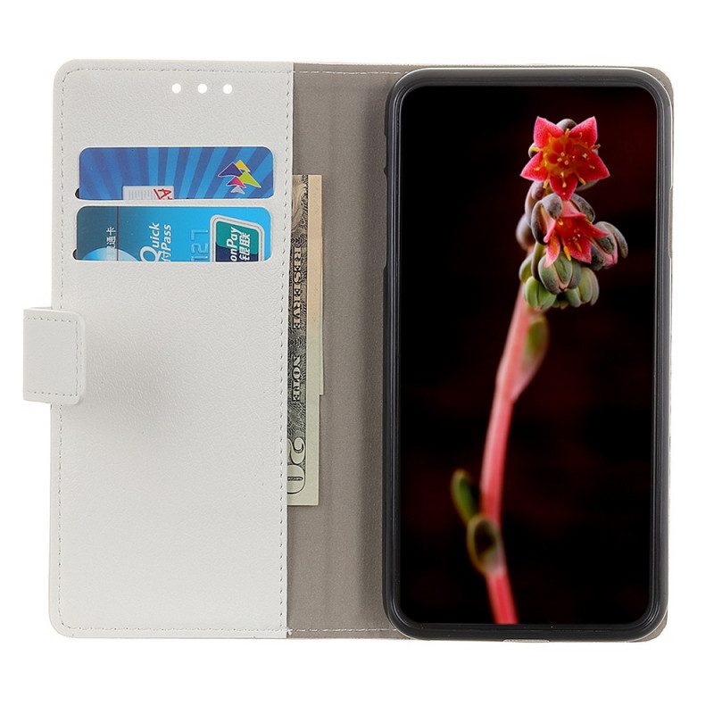 Custodia in pelle Xiaomi 12 Pro Semplice Effetto Pelle Lucida