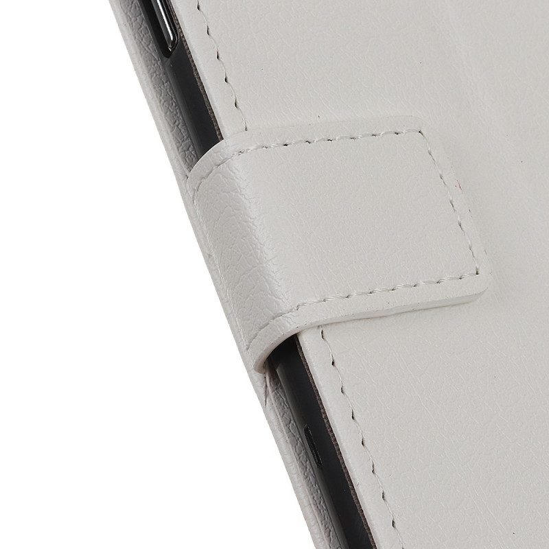 Custodia in pelle Xiaomi 12 Pro Semplice Effetto Pelle Lucida