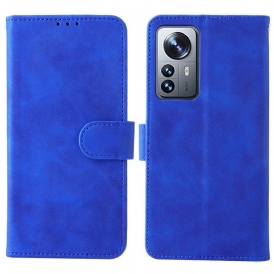 Custodia in pelle Xiaomi 12 Pro Strappy Skin-touch