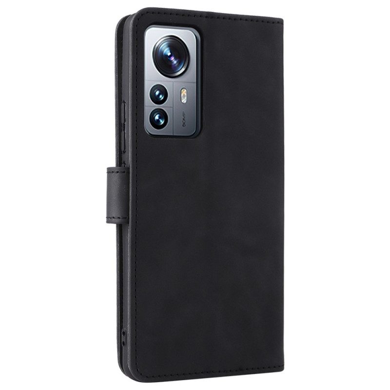 Custodia in pelle Xiaomi 12 Pro Strappy Skin-touch