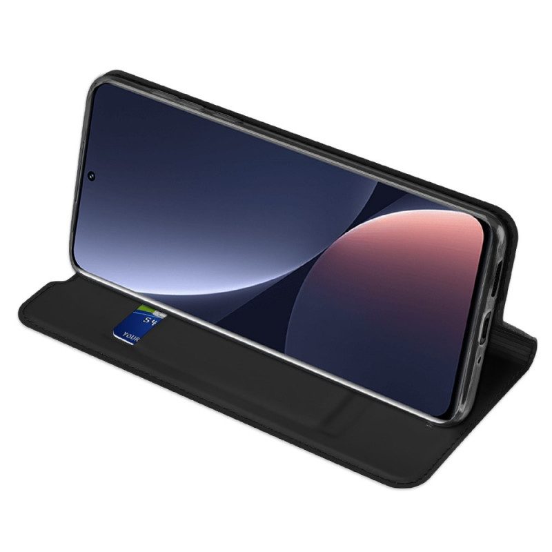 Folio Cover Xiaomi 12 Pro Custodia in pelle Pelle Pro Dux Ducis