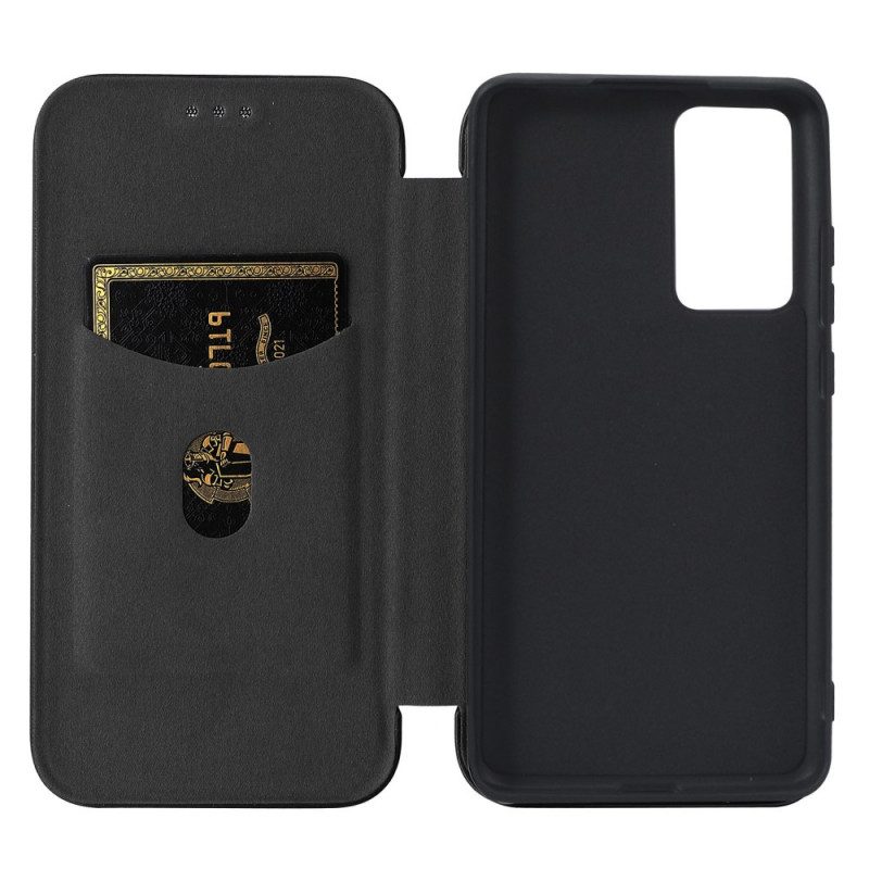 Folio Cover Xiaomi 12 Pro Custodia in pelle Silicone Colorato Al Carbonio
