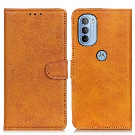 Custodia in pelle Moto G41 / G31 Effetto Pelle Retrò Opaca