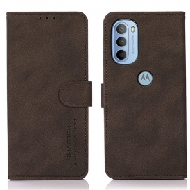 Custodia in pelle Moto G41 / G31 Khazneh Moda Effetto Pelle