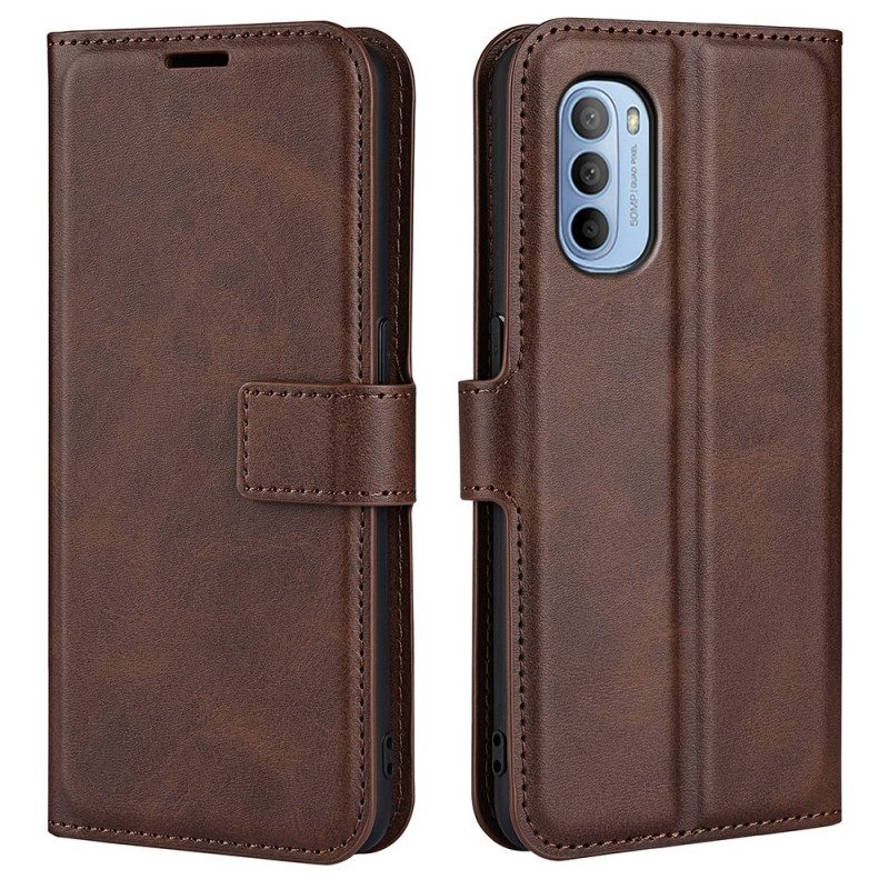 Custodia in pelle Moto G41 / G31 Sottile Effetto Pelle Estremo