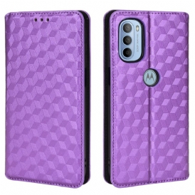 Folio Cover Moto G41 / G31 Custodia in pelle Effetto Pelle Diamante