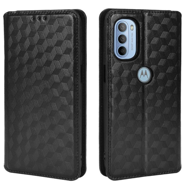 Folio Cover Moto G41 / G31 Custodia in pelle Effetto Pelle Diamante