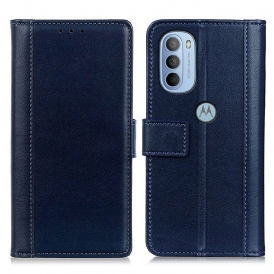 Folio Cover Moto G41 / G31 Versione Crosta Pelle