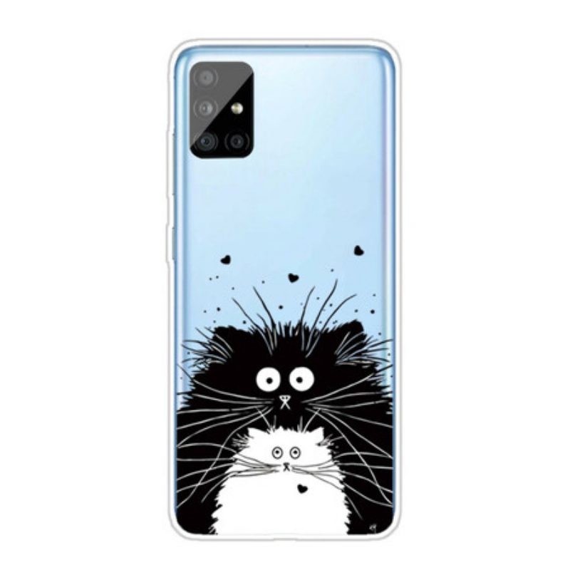Cover Samsung Galaxy A51 Guarda I Gatti