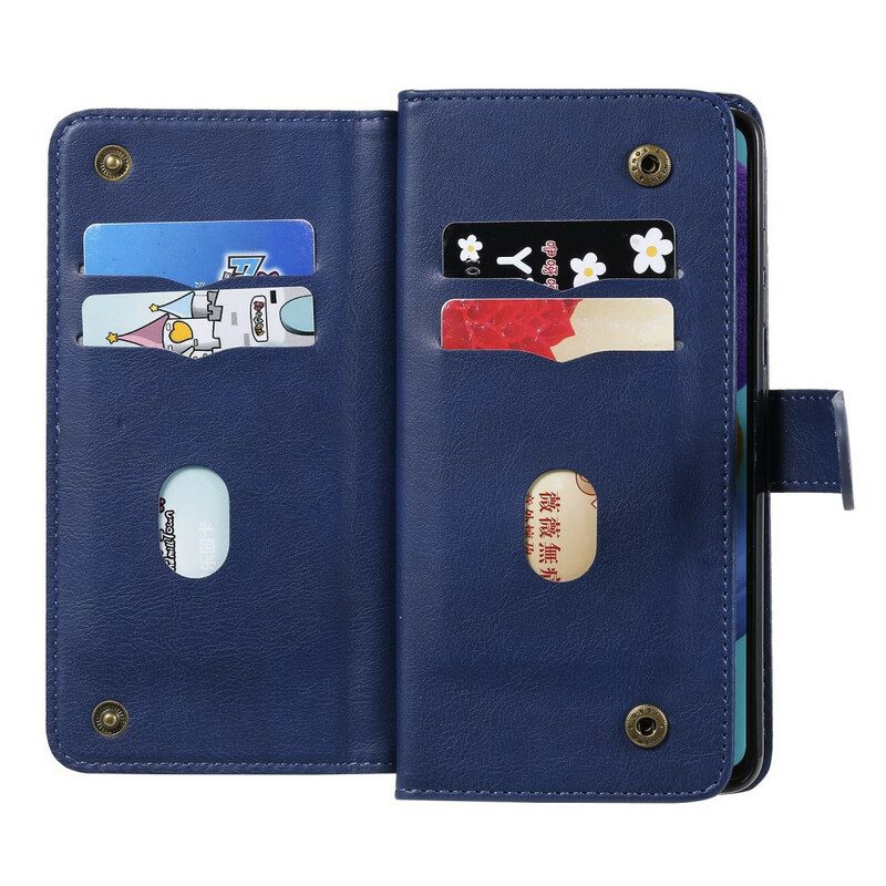 Custodia A Portafoglio Samsung Galaxy A51 9 Portacarte In Ecopelle