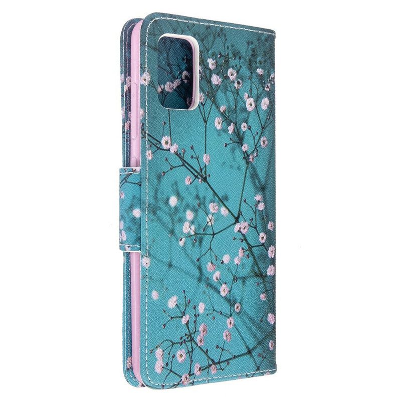 Custodia A Portafoglio Samsung Galaxy A51 Albero In Fiore