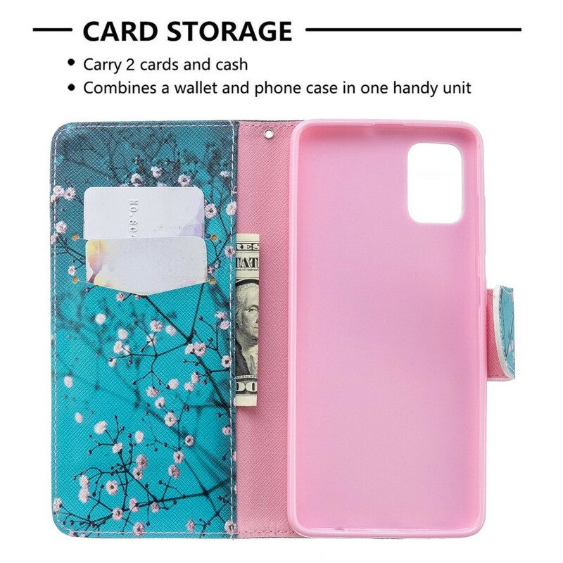 Custodia A Portafoglio Samsung Galaxy A51 Albero In Fiore