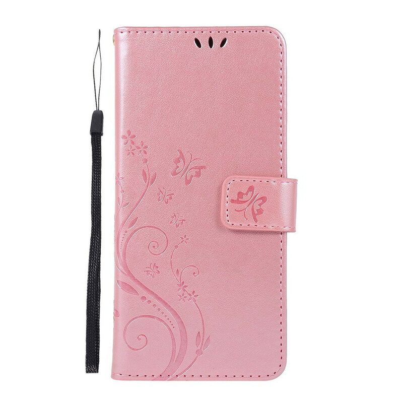 Custodia in pelle Samsung Galaxy A51 Farfalle Incantate