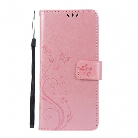 Custodia in pelle Samsung Galaxy A51 Farfalle Incantate