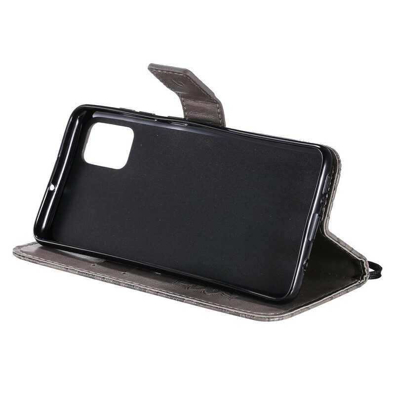 Custodia in pelle Samsung Galaxy A51 Fiore Del Sole