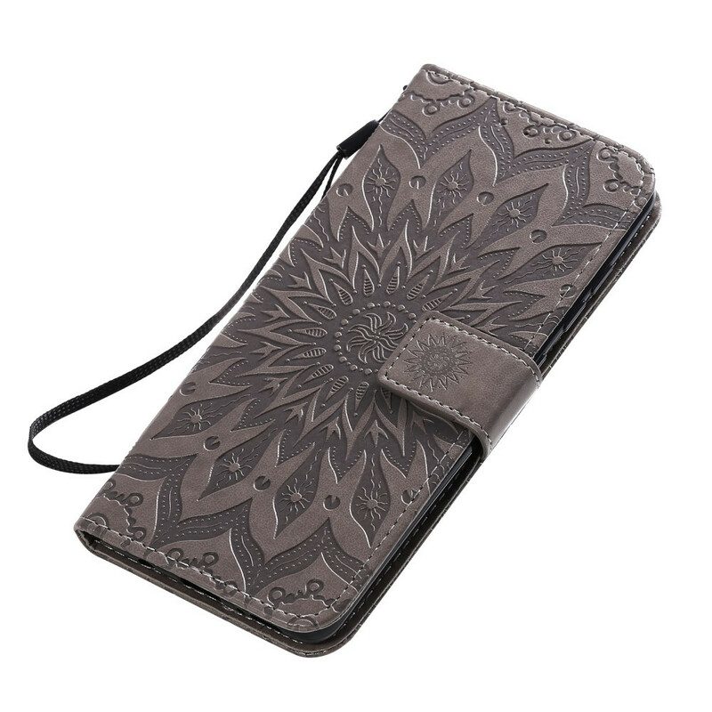 Custodia in pelle Samsung Galaxy A51 Fiore Del Sole