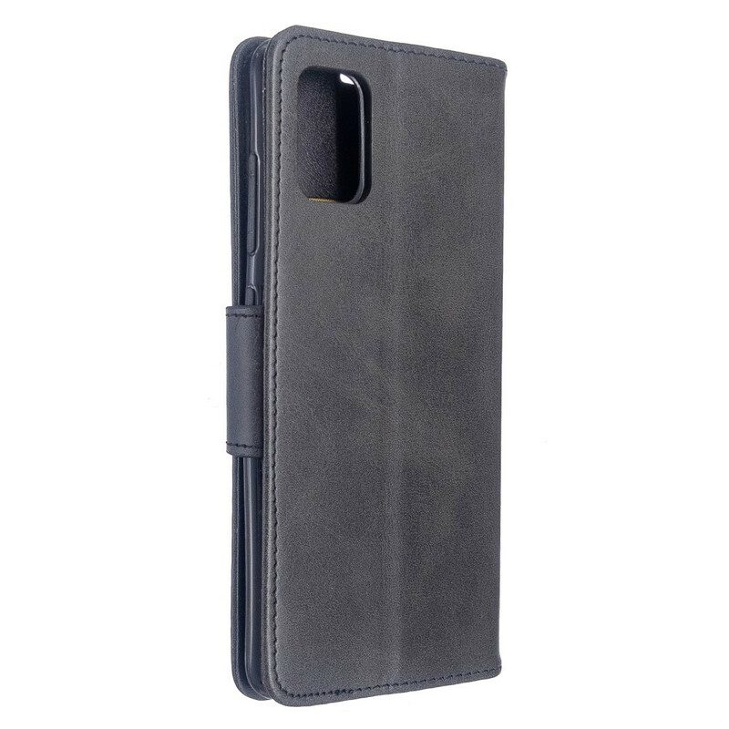 Custodia in pelle Samsung Galaxy A51 Folio Cover Lembo Liscio Obliquo