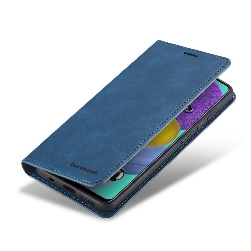 Custodia in pelle Samsung Galaxy A51 Forwenw Effetto Pelle