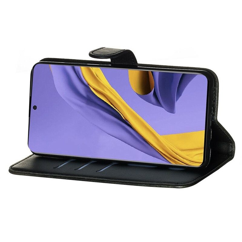 Custodia in pelle Samsung Galaxy A51 Portamonete D'epoca