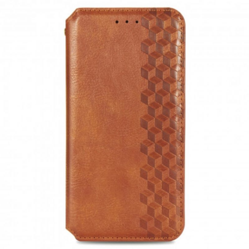 Folio Cover Samsung Galaxy A51 Custodia in pelle Texture Diamante Effetto Pelle