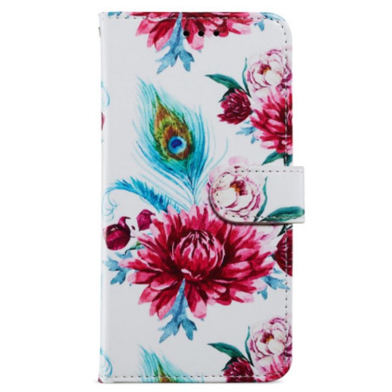 Custodia A Portafoglio Google Pixel 7A Floreale