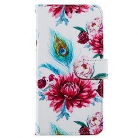 Custodia A Portafoglio Google Pixel 7A Floreale