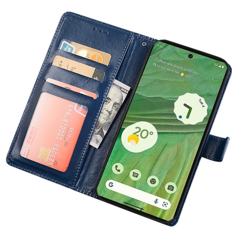 Custodia A Portafoglio Google Pixel 7A Similpelle Idewei