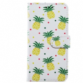 Custodia in pelle Google Pixel 7A Ananas Strappy