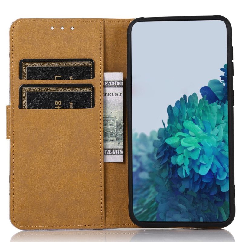 Custodia in pelle Google Pixel 7A Gatto Viaggiatore