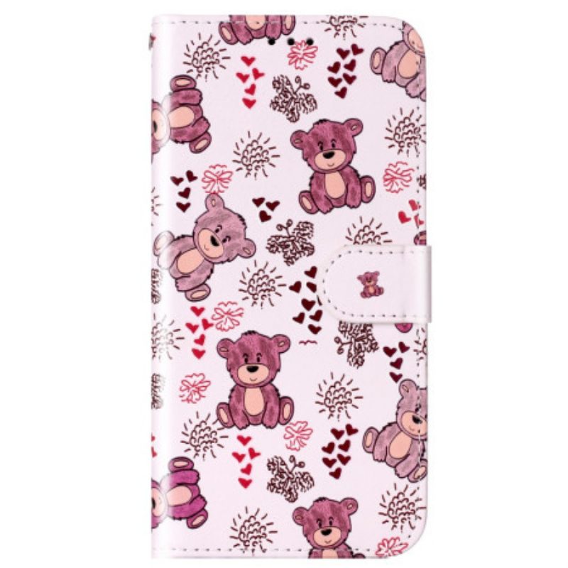 Custodia in pelle Google Pixel 7A Orsacchiotti