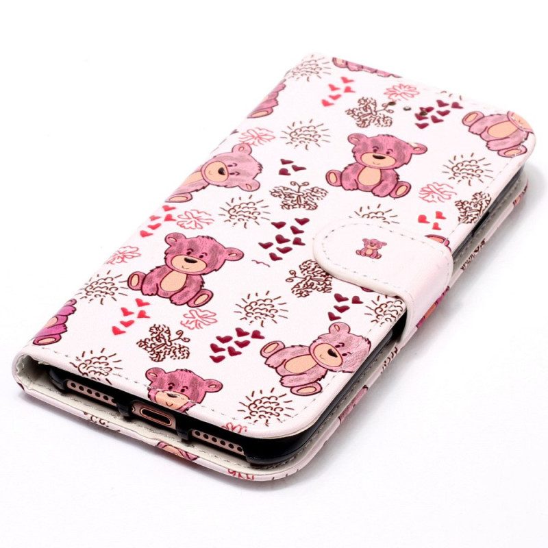 Custodia in pelle Google Pixel 7A Orsacchiotti